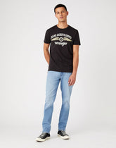 WRANGLER TEXAS MĘSKIE SPODNIE JEANSOWE TAPER BLUE BOSS W12TYL29R 112145810